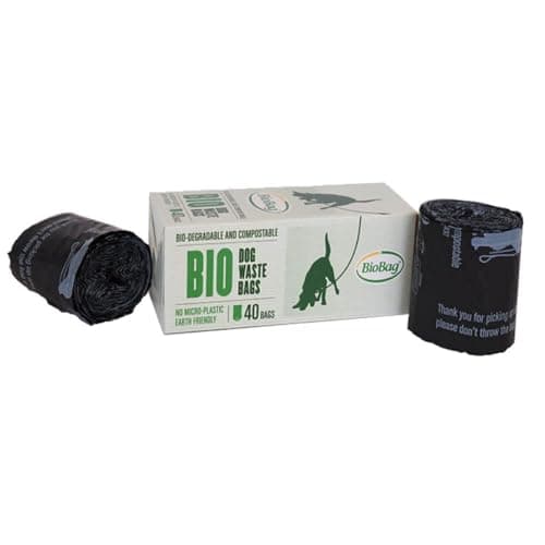 BioBag - Sac à déjections canines compostables pour chiens + Durabilité + Sécurité alimentaire + Lot de 40