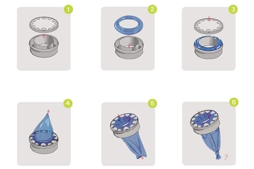 9 Compartiments pour Poubelle Grande Capacité – Compatible Avec Tous Les Types de Sacs – Idéal pour Maison et Bureau
