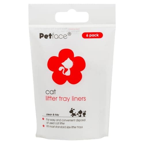 Petface Lot de 6 sacs de litière pour chat Blanc - Grande capacité - Souplesse supérieure - Idéal pour 2 chats