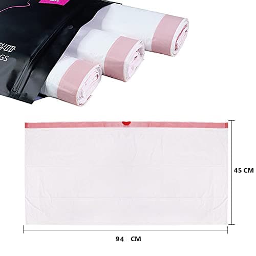 Moliwen Sacs à Litière pour Chat 94×45 cm avec Poignées pour Bac à Litière Grande Taille, 30 Pièces + 1 Rouleau de 15 Sa