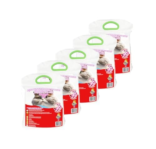 Pufoșii Mei Litière agglomérante hygiénique Parfum Floral pour Chat - Économique 5 x 10 L