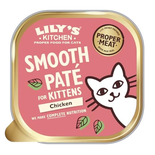 Pâté lisse Lily's Kitchen pour chaton : Poulet + bœuf (19 x 85g) - Alimentation pour chaton - Moelleux et nutritif - For