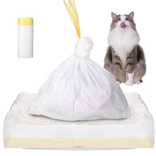 Lot de 20 sacs à litière XL pour chat - Résistant à la déchirure - Sacs hygiéniques - Pour tapis de litière - Taille 79