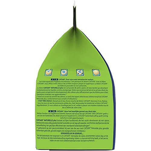 Litière Naturelle Plus CATSN, 10L - Odor Control Naturel - Haute Absorption - Vendu par Unité