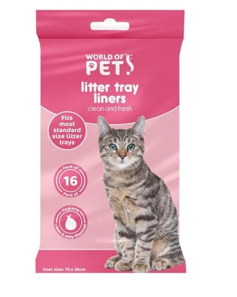 Lot de 24 sacs de litière plastique pour chats 30x70 cm