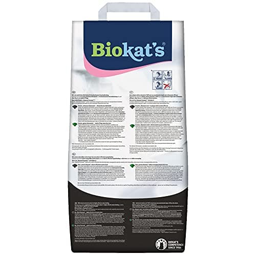 Biokat’s Diamond Care Fresh Litière pour chats - Parfumé - Haute qualité avec charbon actif et Aloe vera - 1 sac de 8 l