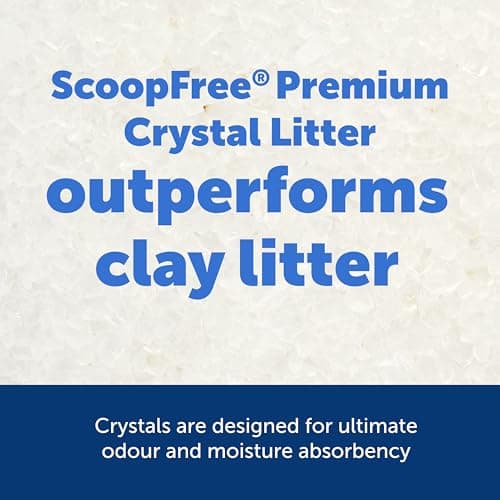 PetSafe ScoopFree Premium Litière pour Chat Non Agglomérante en Cristal - Contrôle des Odeurs, Sans Poussière, Sans Parf