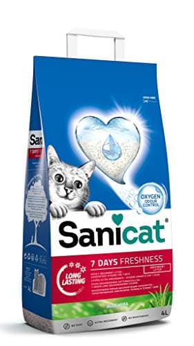 Litière Classic Sanicat Aloe Vera, odeurs contrôlées 7 jours, absorption rapide, 4 L