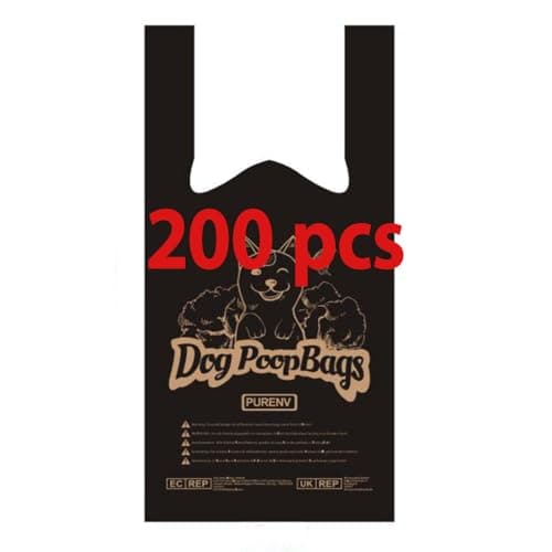 Sac biodégradable pour chiens PureNv, épais, étanche, 270 sacs, succès d'erreur — avec Poignée de Transport 200 Sacs