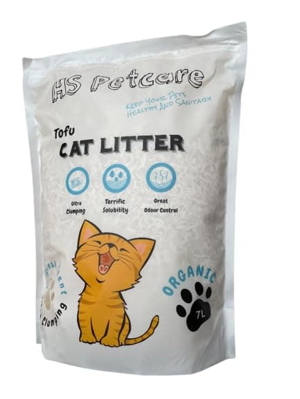 Litière biologique naturelle Original Odour Tofu (|8L) pour chat - Élimine les odeurs - Réduit les déchets - Longue duré