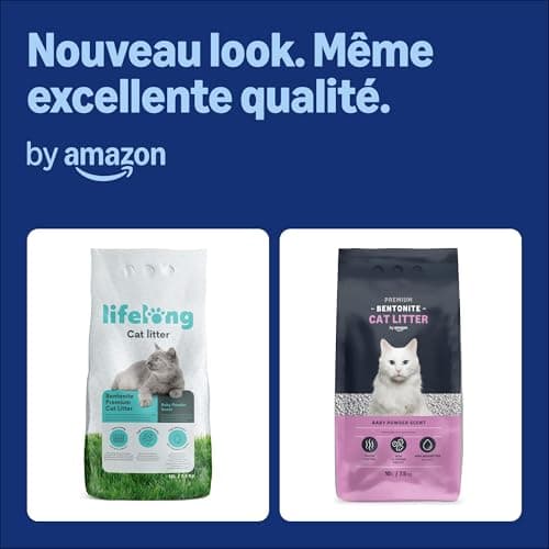Litière chat premium bentonite, parfum talc, 10L (Anciennement Lifelong)