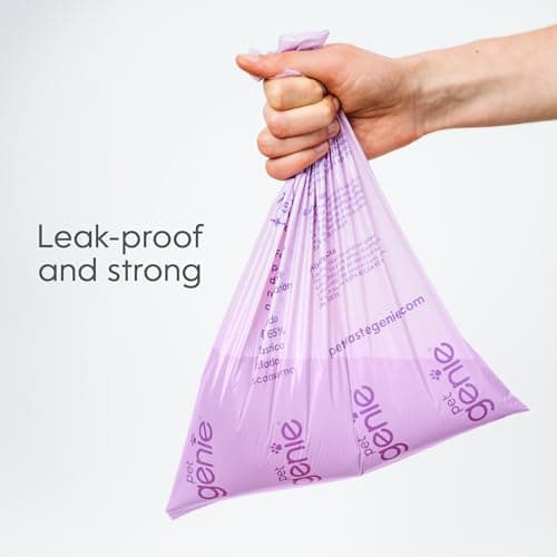 Pet Genie - Sacs Ramasse-Crottes Étanches et Renforcés pour Chiens, Parfum Lavande, Écologiques et Faciles à Détacher, 2
