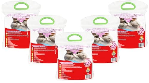 Pufoșii Mei Litière agglomérante hygiénique Parfum Floral pour Chat - Économique 5 x 10 L
