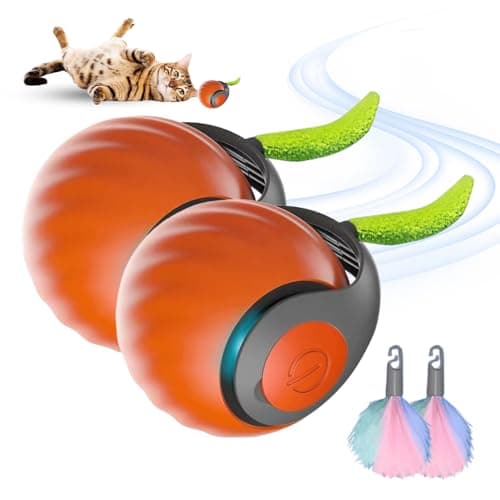 GMTEO Jouet interactif pour chats bleu, attrayant et intelligent, parfait pour les chats intérieurs (Bleu)  
GMTEO Jouet — Orange - 2PCS