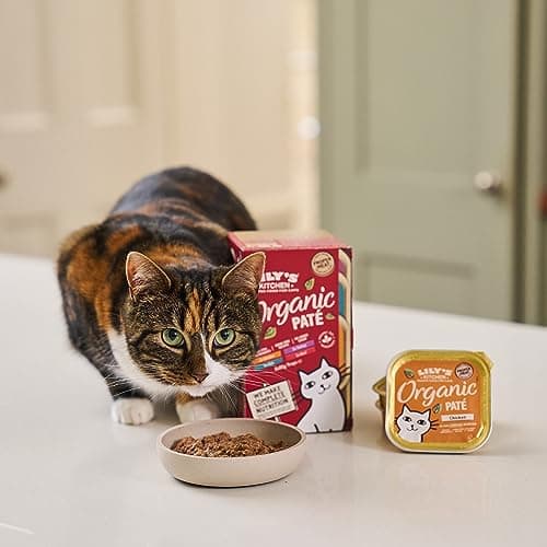 Lily’s Kitchen Aliments humides pour chats adultes Bio 4 x Multipack 8 x 85gSans céréales & Naturels
