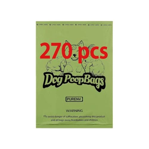 Sac biodégradable pour chiens PureNv, épais, étanche, 270 sacs, succès d'erreur — 270 Plat Sacs