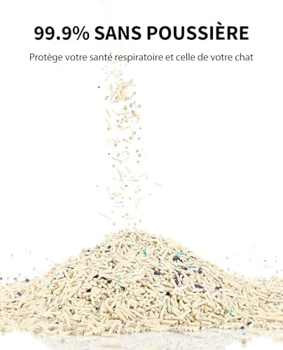 PETKIT Litière à Ulte Absorbance et Séchage Rapide pour Chats (3 Sacs |4kg/Sac) Sans Odeur avec Charbon Actif