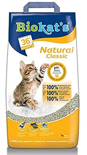 Biokats Litière Natural Classic pour chats - Absorbante et douce - 10 kg