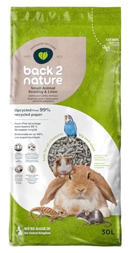 Back-2-Nature Couchage absorbant et confortable pour gerbilles et rats 30 L