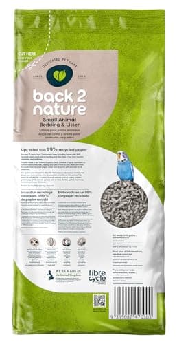 Back-2-Nature Couchage absorbant et confortable pour gerbilles et rats 30 L