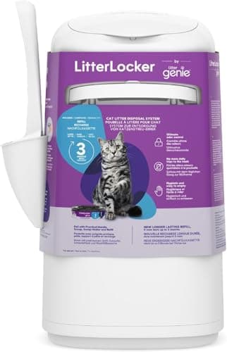 Litter Genie - LitterLocker The Original + Litière fraîche pour Chat avec Parfum de Poudre pour bébé
| Litter Genie - L