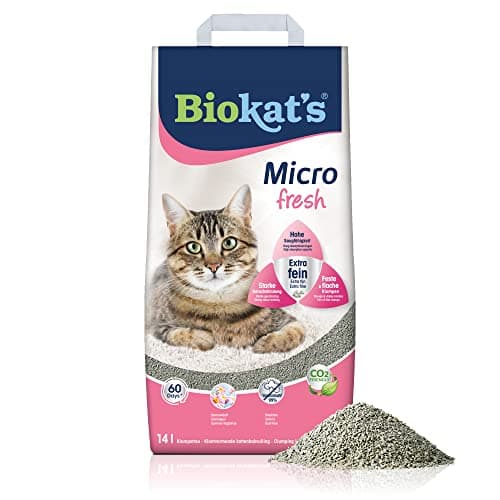 Biokat's Litière pour chat Micro fresh parfum d'été - Litière agglomérante en bentonite fine pour un rendement élevé - 1