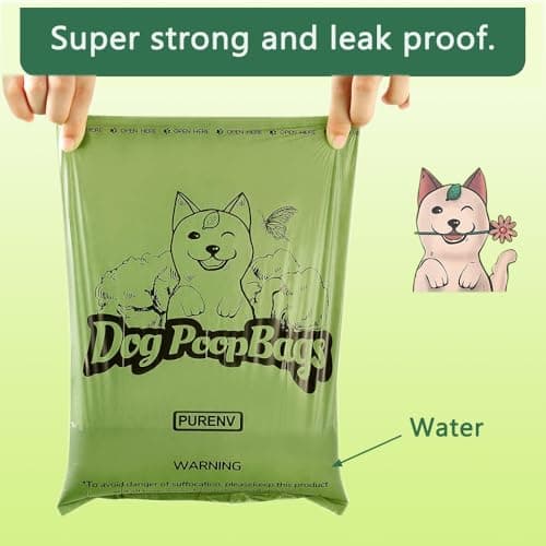 Sac biodégradable pour chiens PureNv, épais, étanche, 270 sacs, succès d'erreur