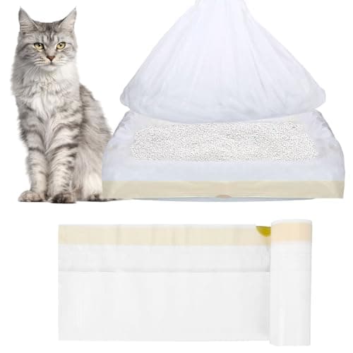 Lot de 20 sacs à litière M indéchirables pour chat - Sacs poubelle extra solides - Inserts hygiéniques pour poubelle à l — 79 X 45 Cm