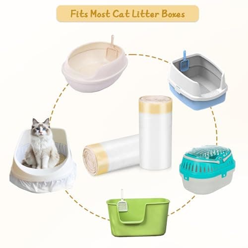 Zocipro sac litière chat 40 pièces 79x45 cm indechirable bac litière grande taille