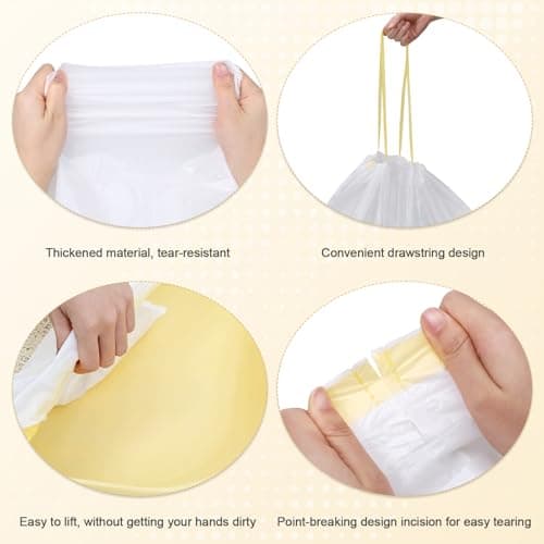 Zocipro sac litière chat 40 pièces 79x45 cm indechirable bac litière grande taille