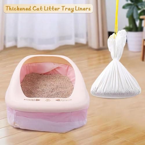 Zocipro sac litière chat 40 pièces 79x45 cm indechirable bac litière grande taille