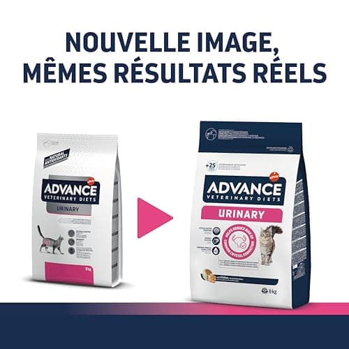 Advance Veterinary Diets Urinaire Croquettes pour Chats - Protection de l'Appareil Urinaire - 8kg