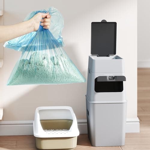 Neakasa Lot de 48 sacs de recharge XXL pour poubelle à litière pour chat, excellente étanchéité EVOH 7 couches pour cont