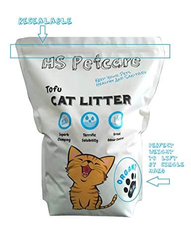 Litière biologique naturelle Original Odour Tofu (|8L) pour chat - Élimine les odeurs - Réduit les déchets - Longue duré