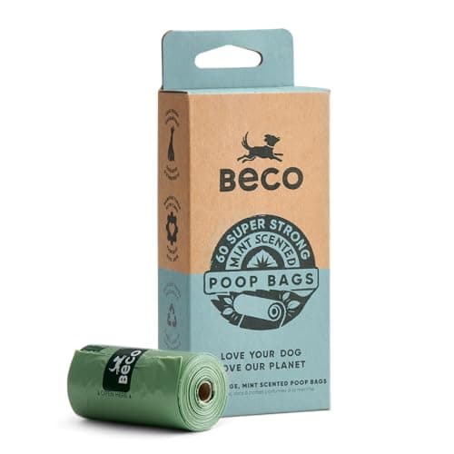 Beco Bags Pack de Voyage 60 Grands Sacs à crottes Solides pour Chiens de Grand Taille