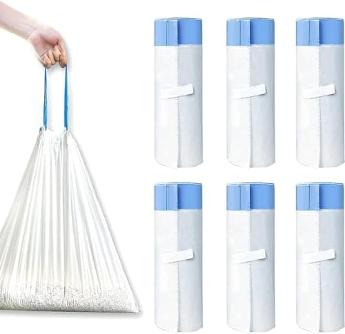 Sacs Litière Chat RMAN 3 Rouleaux, Biodégradables et Durables, Autonettoyants, 50 x 45 cmpour Chat — Lot de 6 Sacs Poubelle