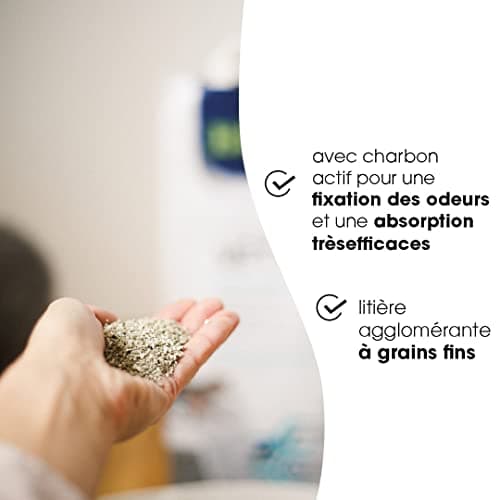 Biokat's Diamond Care Classic - Litière fine pour chats sans parfum au charbon actif et à l'Aloe vera - 1 sac (1 à 10 l)