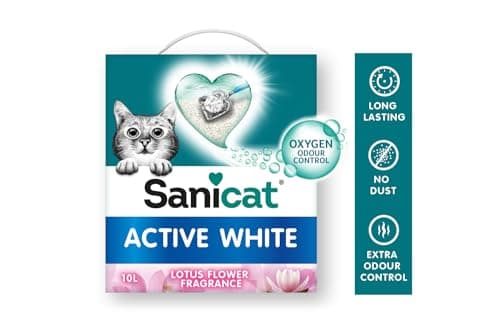 Sanicat ultra agglomérante blanche 6L oxygène lotus pour chats à domicile