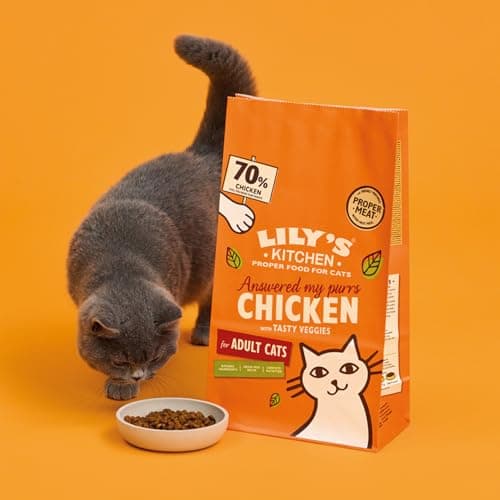 Lily’s Kitchen Sac d’aliments secs pour chats adultes à base de poulet et légumes 2 kg sans céréales
