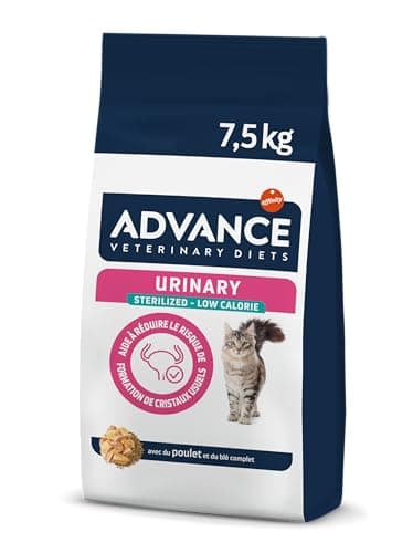 **Advance Veterinary Diets Métabolisme Urinaire Croquettes pour Chats 7,5 kg – Perte de poids & Santé Urinaire (Sac de 1