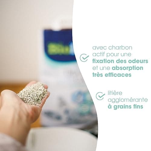 Litière Fine pour Chats Sans Additif Chimique Spécialement Conçue pour les Chats Sensibles - Biokat Diamond Care Sensiti