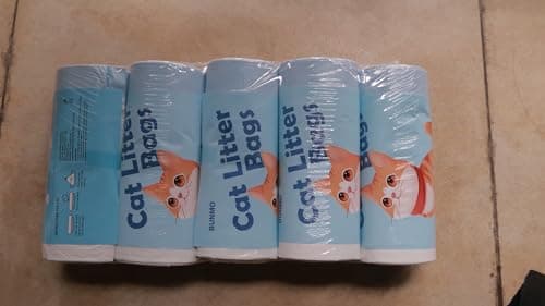 BUNMO Sacs à déchets pour chats PURA Max, PURA Max 2 et PURA X - 5 rouleaux de 20 pièces chacun - 100 pièces au total -