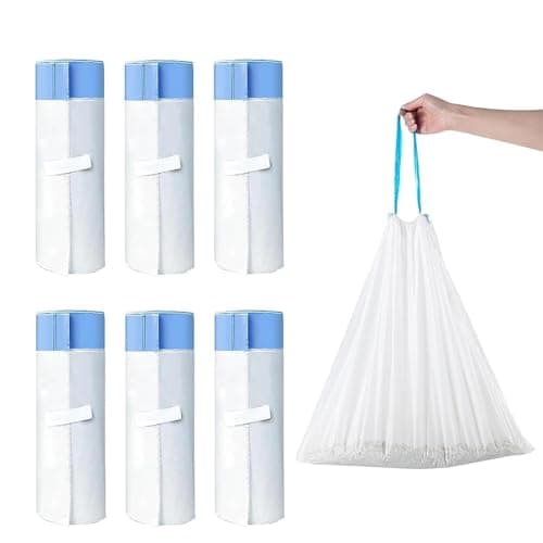 Sacs Litière Chat RMAN 3 Rouleaux, Biodégradables et Durables, Autonettoyants, 50 x 45 cmpour Chat — Lot de 6 Sacs Poubelle D