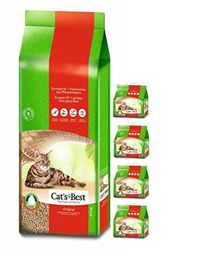 Cat's Best Litière écologique sans parfum pour chats - 60 litres, anti-grumeaux, pour familles à plusieurs chats