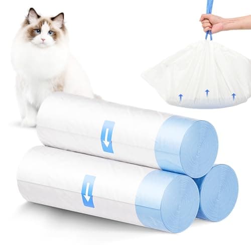 Amicura Litiere Chat Autonettoyante - 45 Pièces de Sac Litiere pour Cura 2 Bac à Litter Automatic, Biodégradables Durabl