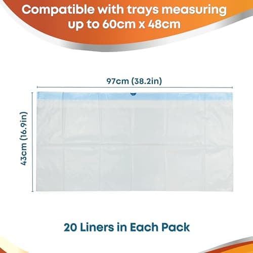 PetCellence 20 Sac Litière Chat XL Résistant aux Rayures | Pour chats | Poubelle Litière Chat Élaguant | Taille 97 cm x