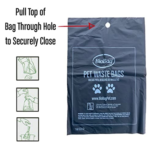 Sac BioBag pour déjections canines naturels et biodégradables, résistants et pratiques, idéaux pour les promeneurs de ch