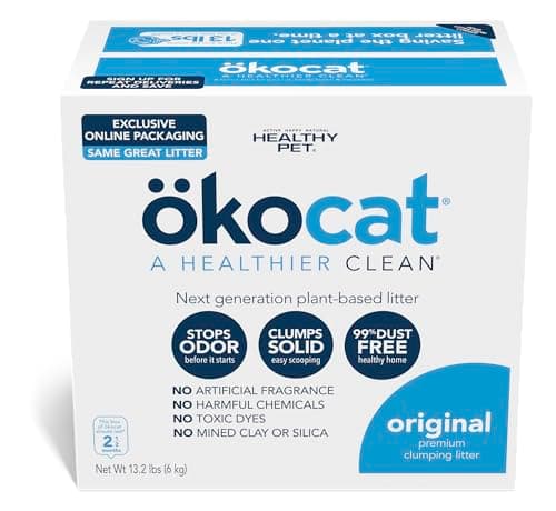ÖKOCAT Litière en Bois Naturel pour Chat, Clumping, 6 kg, Litière sans Parfum, Bio, 6 kg