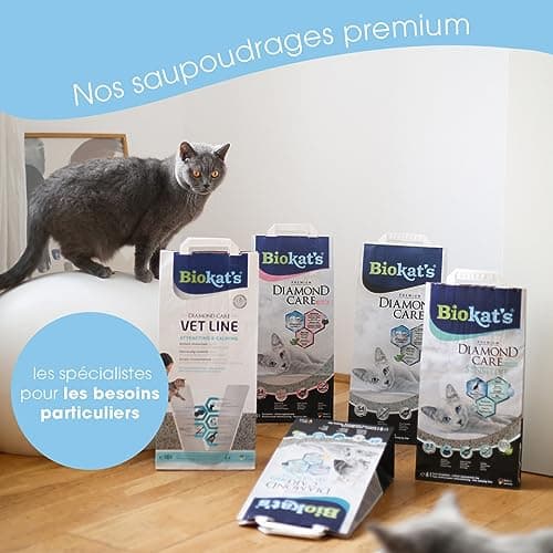 Biokat's Diamond Care VET LINE Attracting & Calming - Litirteen fine spécialement conçue pour des chats jeunes et stress