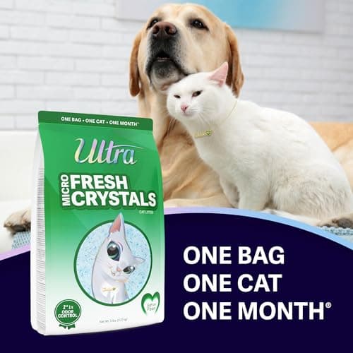 Ultra Fresh Scented Micro Crystals Lot de 3 pour Chat | Sans Poussière 99,9% | Douce pour Les Pattes | 6,8 kg Total (3 P